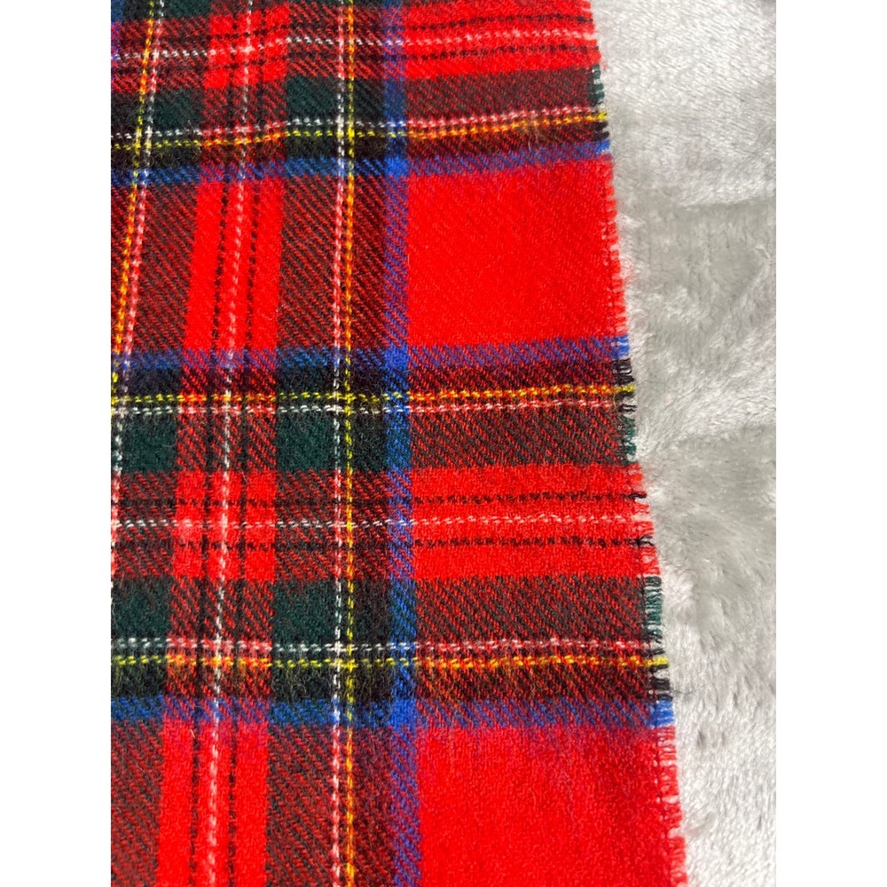 Stewart Royal by Rodlinoch Red Tartan Plaid 100% Pure New Wool Scarf Scotland - Picture 6 of 7